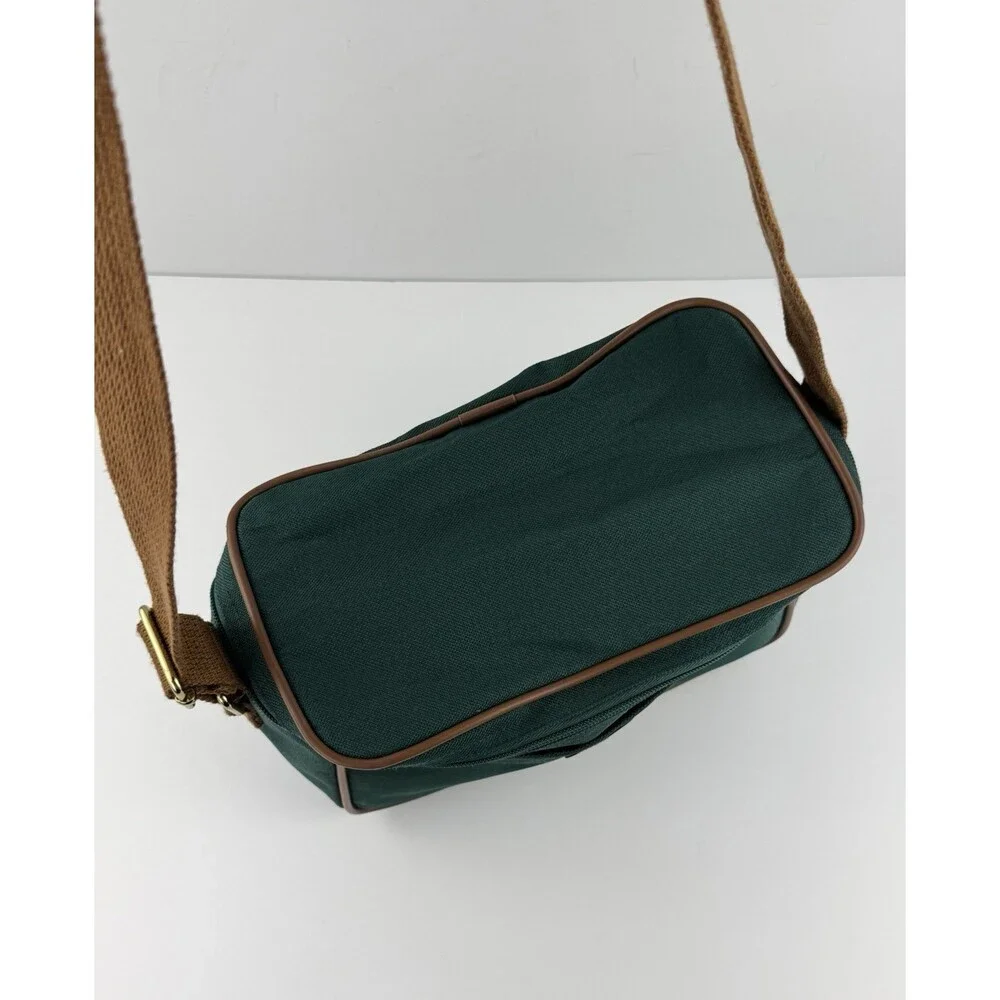 Vintage Polo Ralph Lauren Green Canvas Toiletry Shoulder Bag Cosmetics Fanny